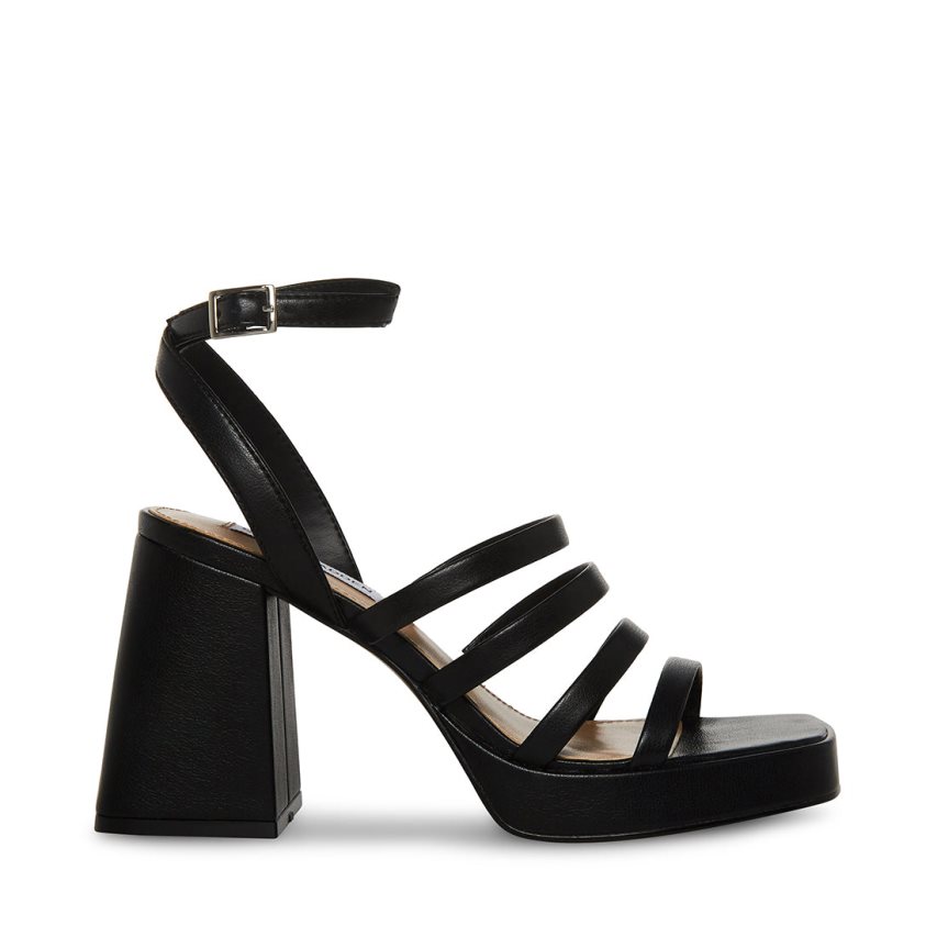 Sandalias Tacones Steve Madden Marilyn Mujer Negras | ES LZ1093